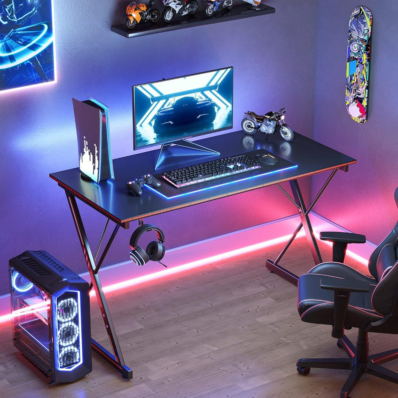 Gaming Desk 32 Inch PC Computer Desk, Home Office Desk Table Gamer