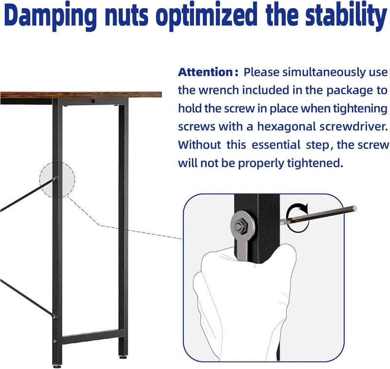 32 Inch Computer Desk for Small Spaces with Storage Bag, Home Office