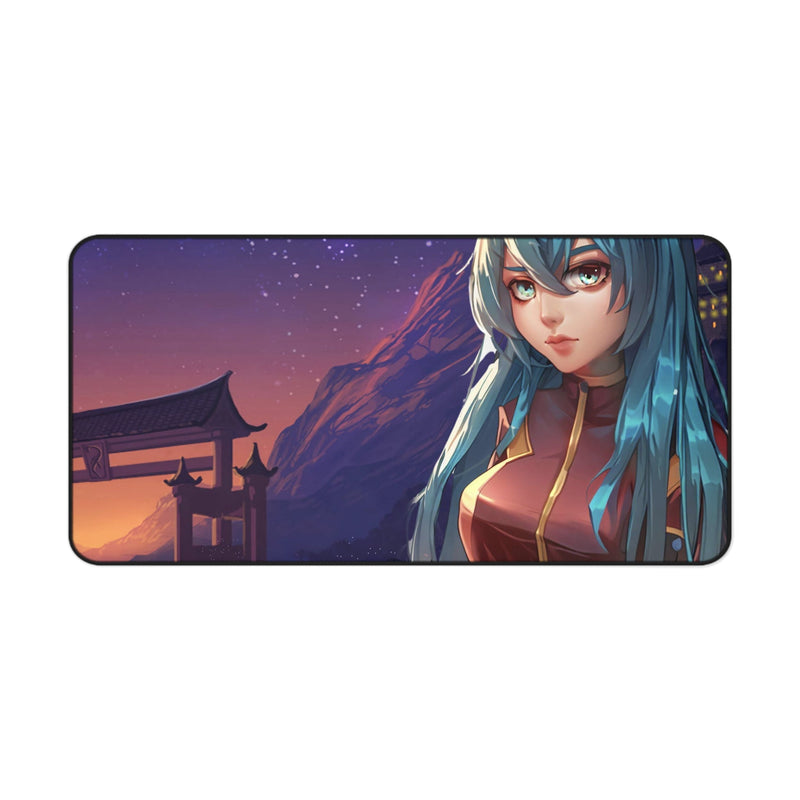 Anime Girl in Space Suit Desk Mat