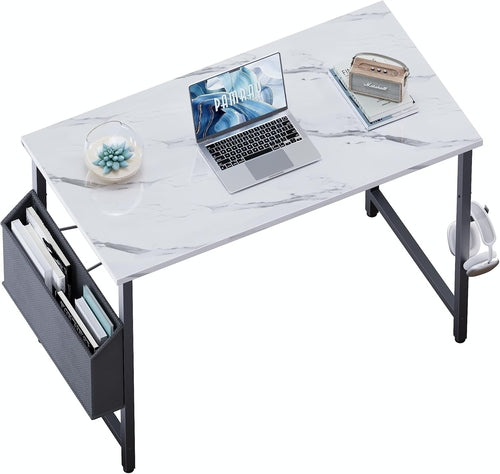 32 Inch Computer Desk for Small Spaces with Storage Bag, Home Office