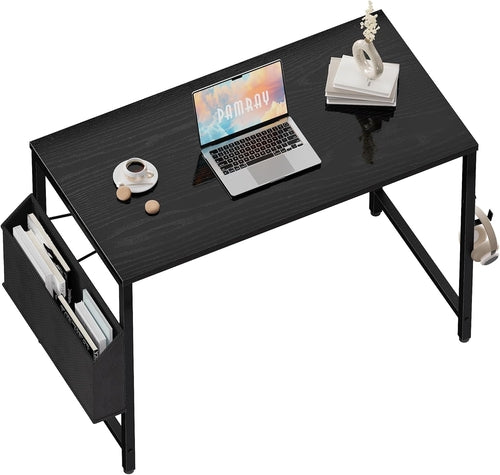 32 Inch Computer Desk for Small Spaces with Storage Bag, Home Office